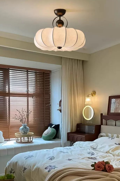 Pumpkin Silk Ceiling Lamp - view 14 | morylighting