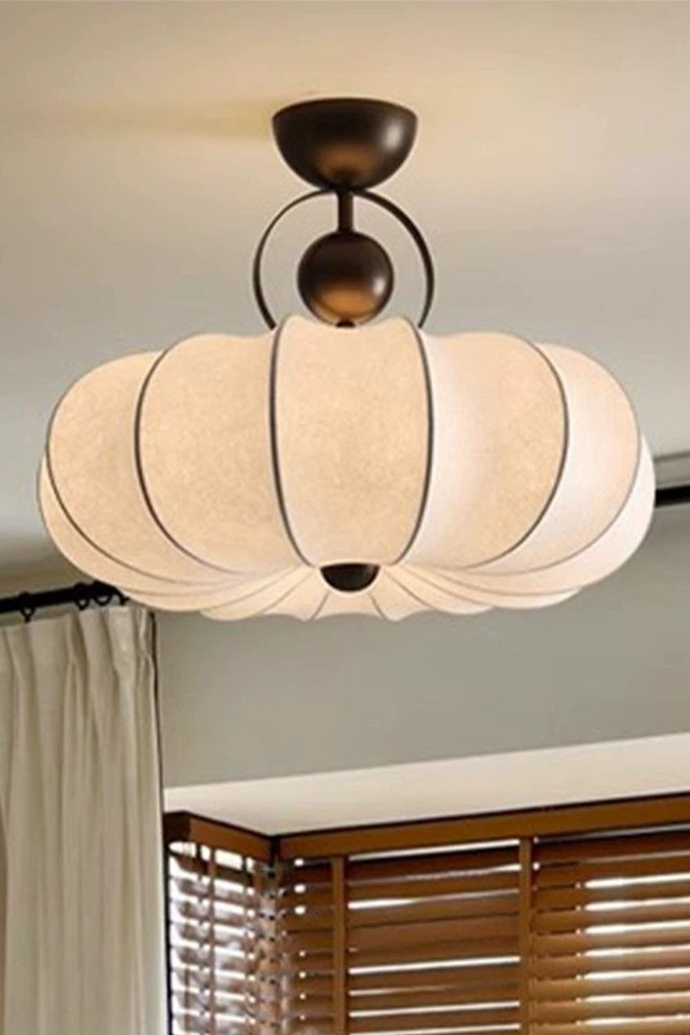 Pumpkin Silk Ceiling Lamp - view 19 | morylighting