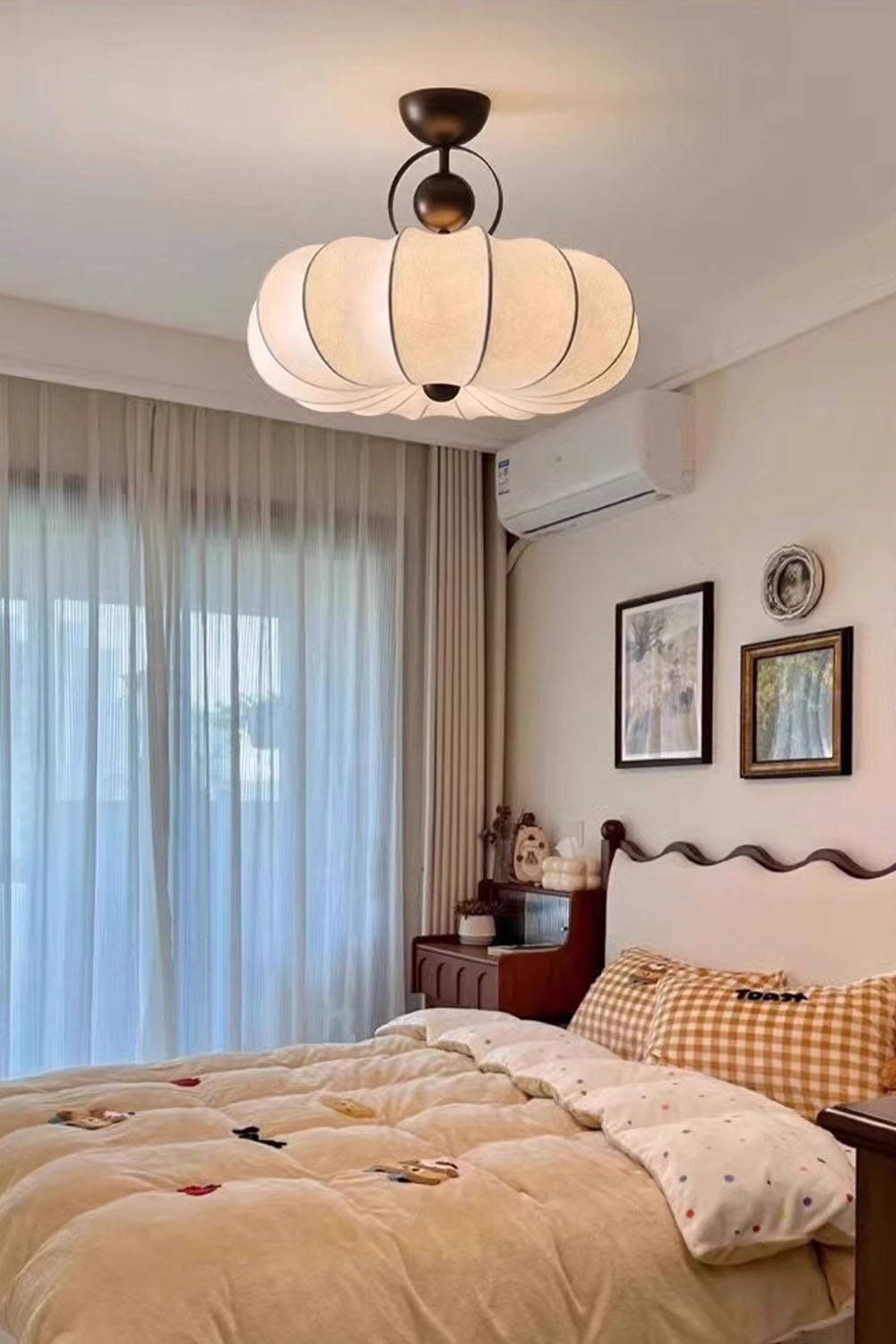 Pumpkin Silk Ceiling Lamp - view 18 | morylighting