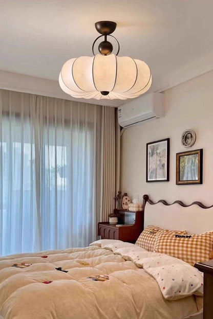 Pumpkin Silk Ceiling Lamp - view 18 | morylighting