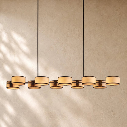 Daphna  Fabric Linear Chandelier
