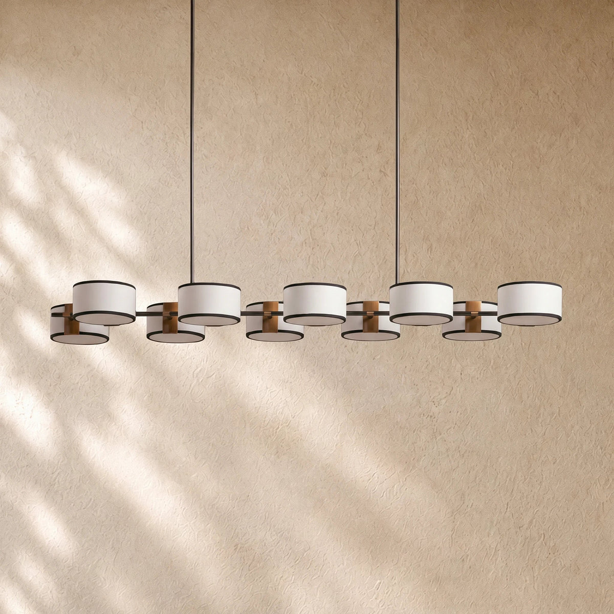 Daphna  Fabric Linear Chandelier