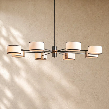 Daphna  Fabric Round Chandelier