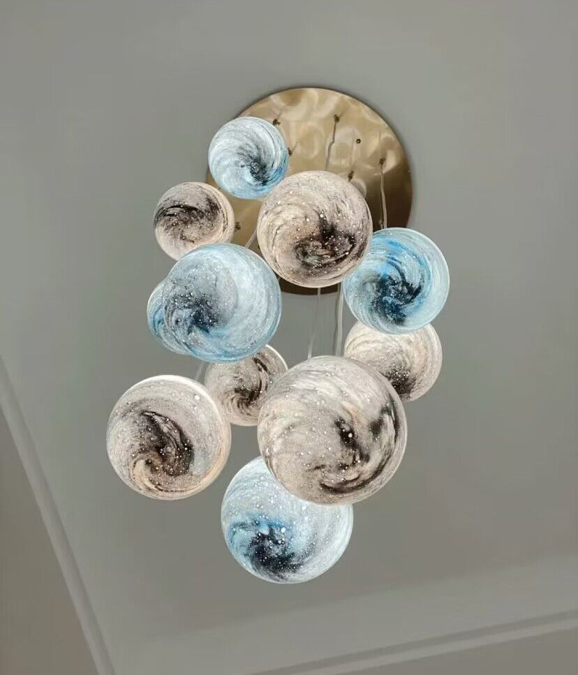 Morylighting Celestial Orb Long Pendant Chandelier - Background Shot