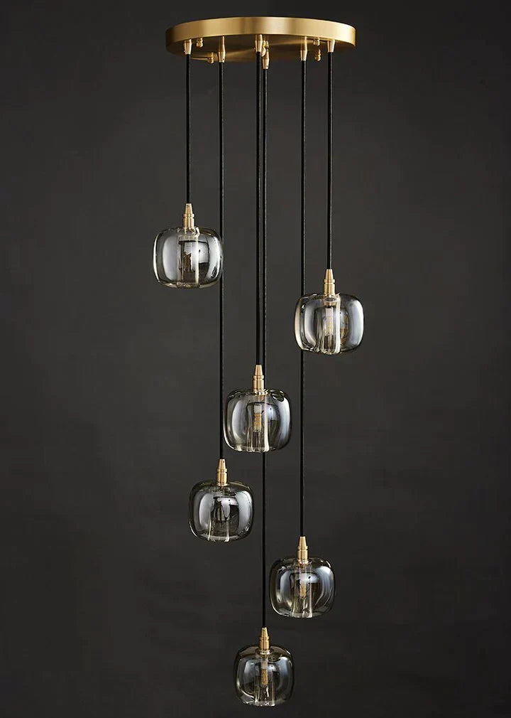 Morylighting Grand Cascade Glass Orb Chandelier - Background Shot