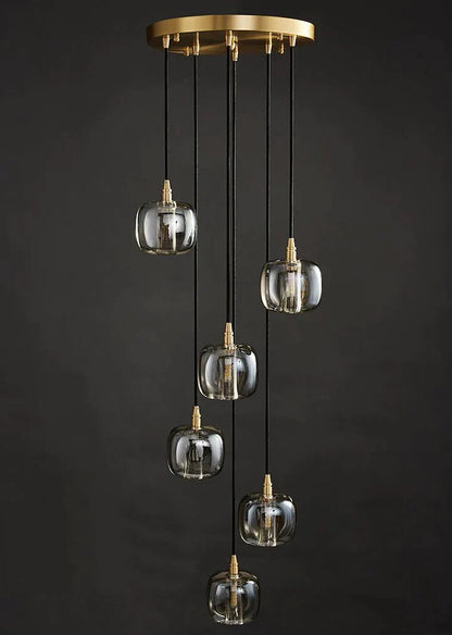Morylighting Grand Cascade Glass Orb Chandelier - Background Shot