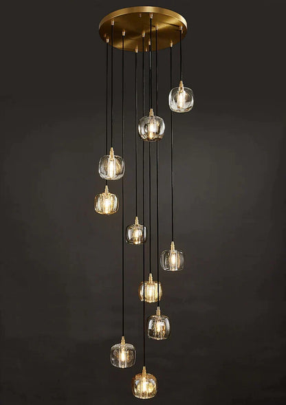 Morylighting Grand Cascade Glass Orb Chandelier - Background Shot