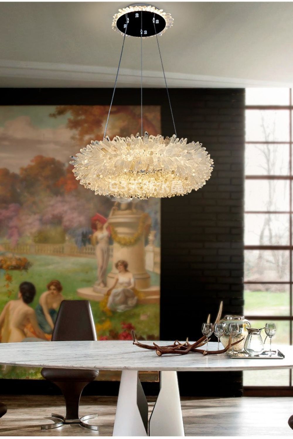 Quartz Crystal Chandelier - morylighting