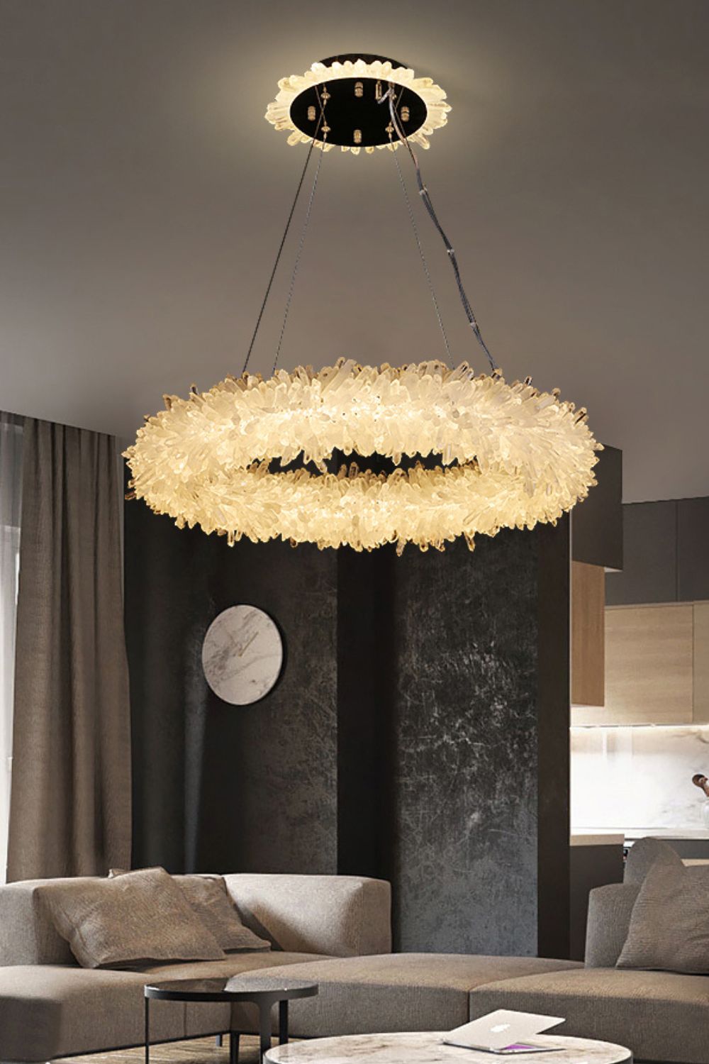 Quartz Crystal Chandelier - morylighting