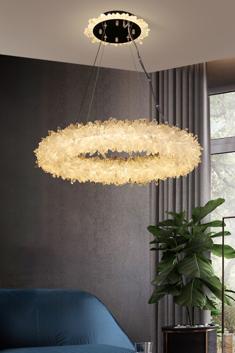 Quartz Crystal Chandelier - morylighting