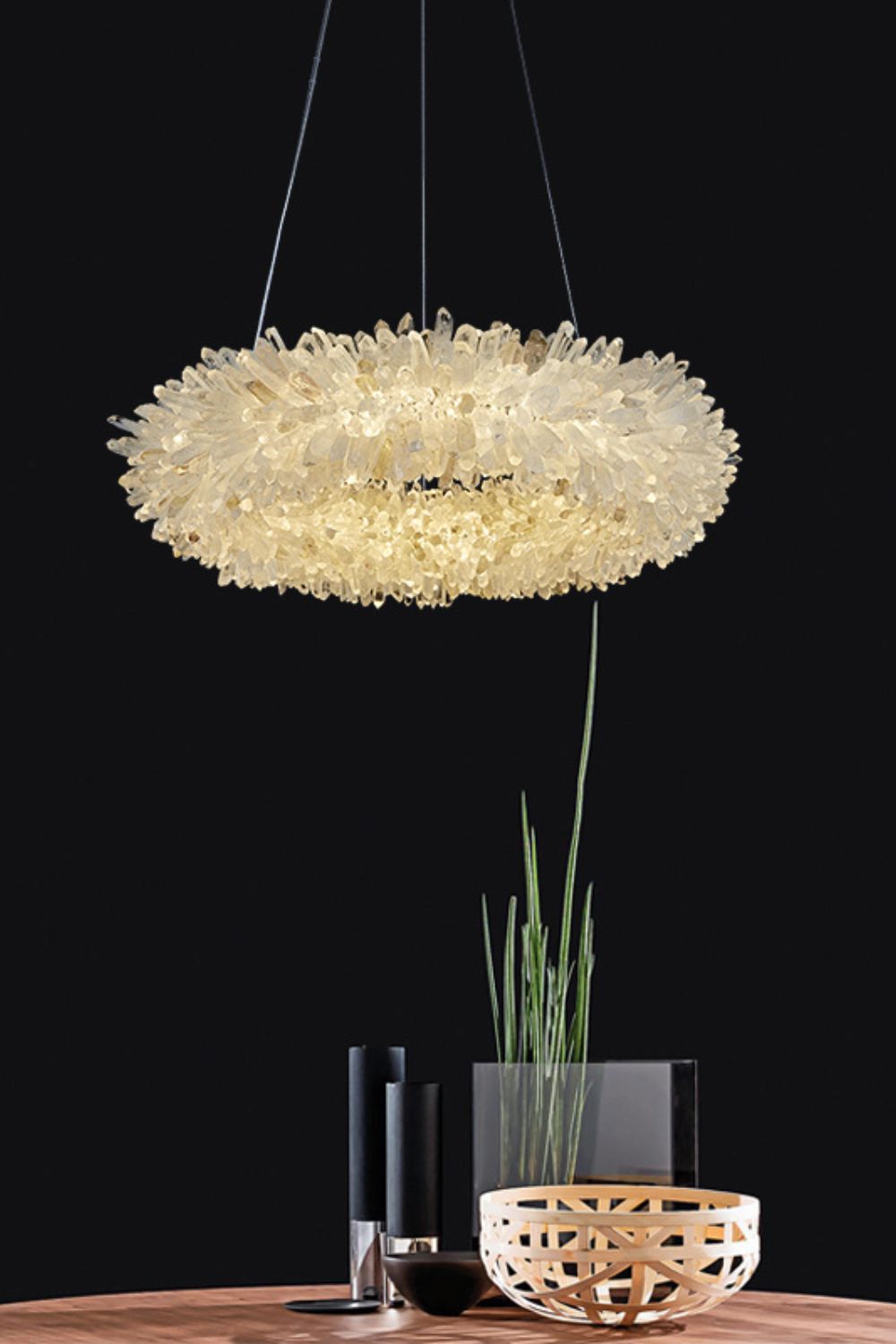 Quartz Crystal Chandelier - morylighting