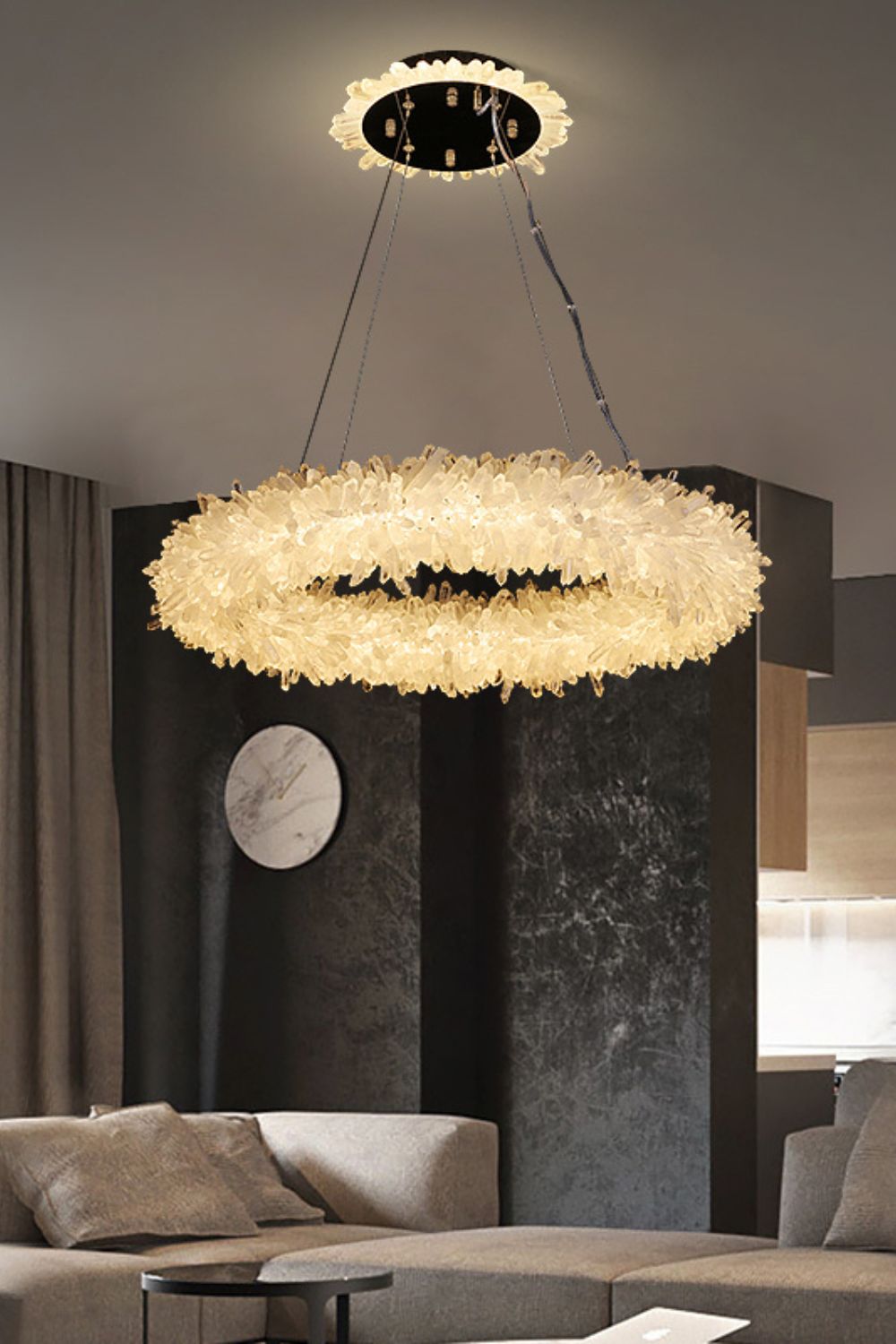 Quartz Crystal Chandelier - morylighting