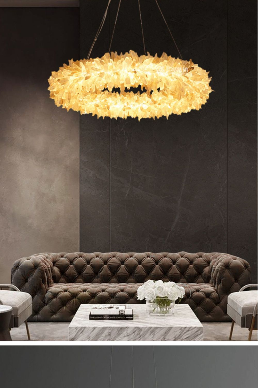 Quartz Crystal Chandelier - morylighting