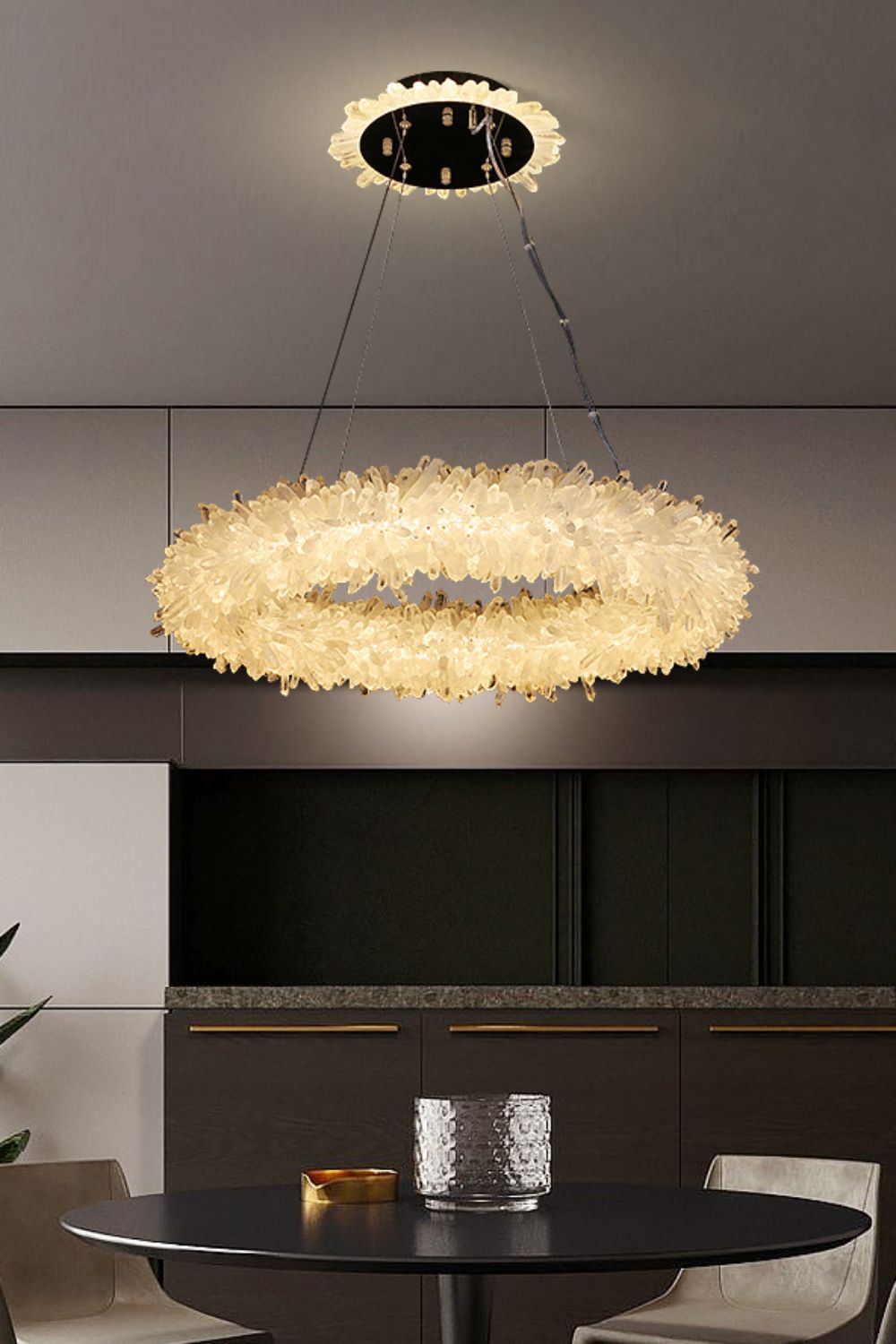Quartz Crystal Chandelier - morylighting