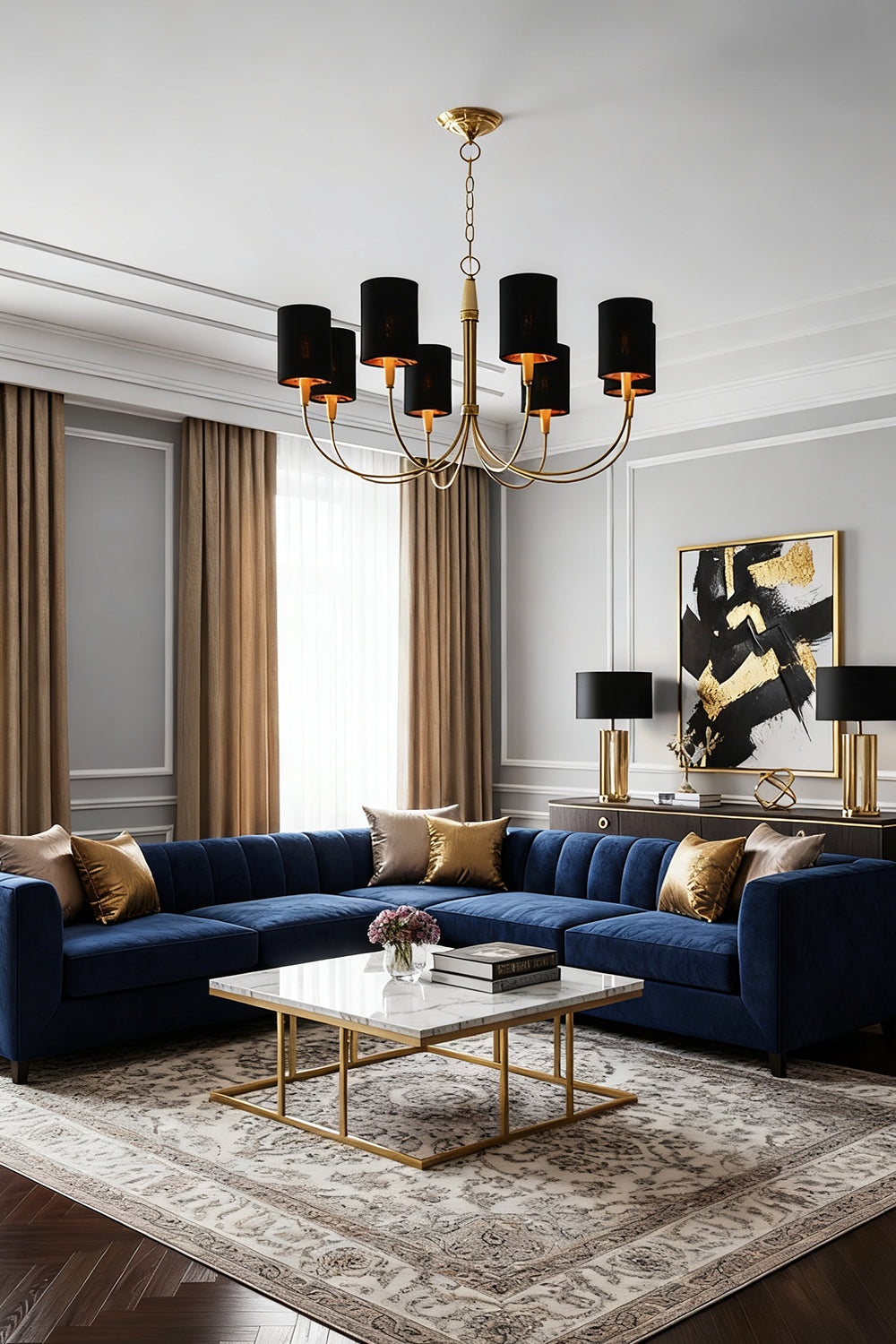 Quincy Chandelier - view 2 | morylighting