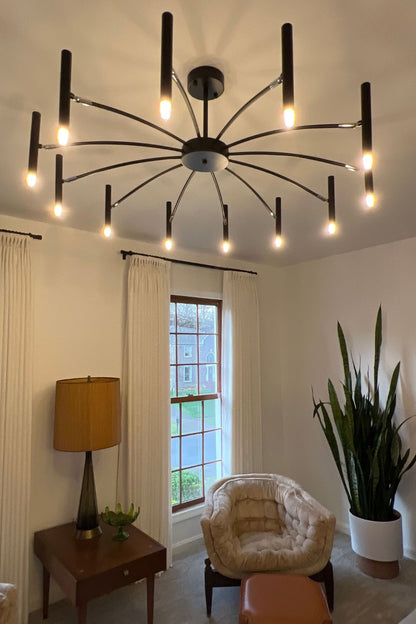 Radial Modern Chandelier - view 9 | morylighting