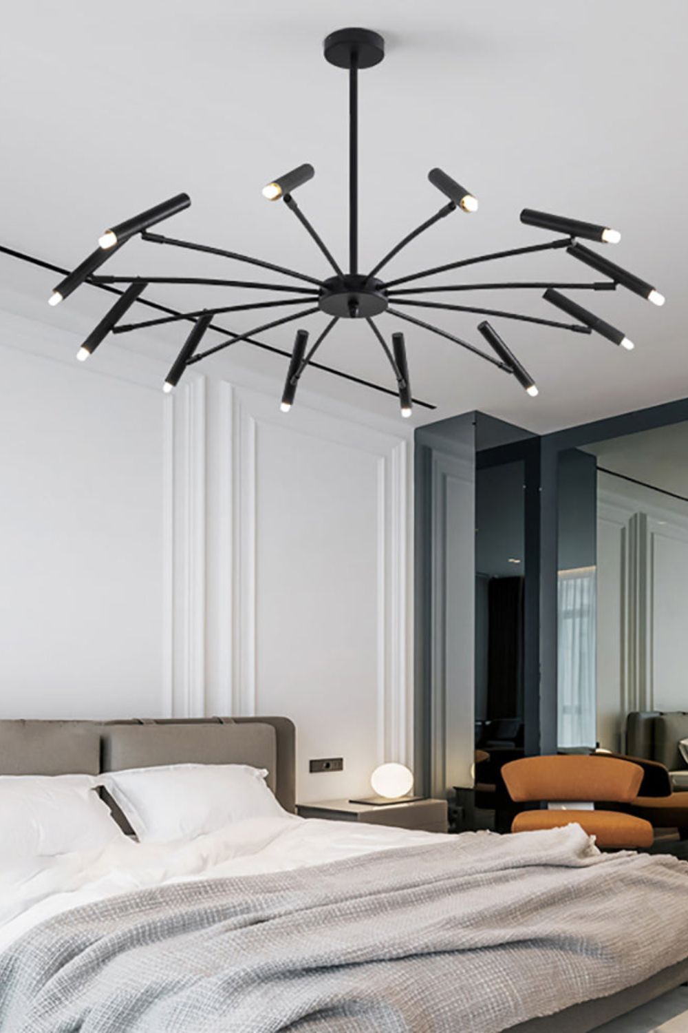 Radial Modern Chandelier - view 10 | morylighting