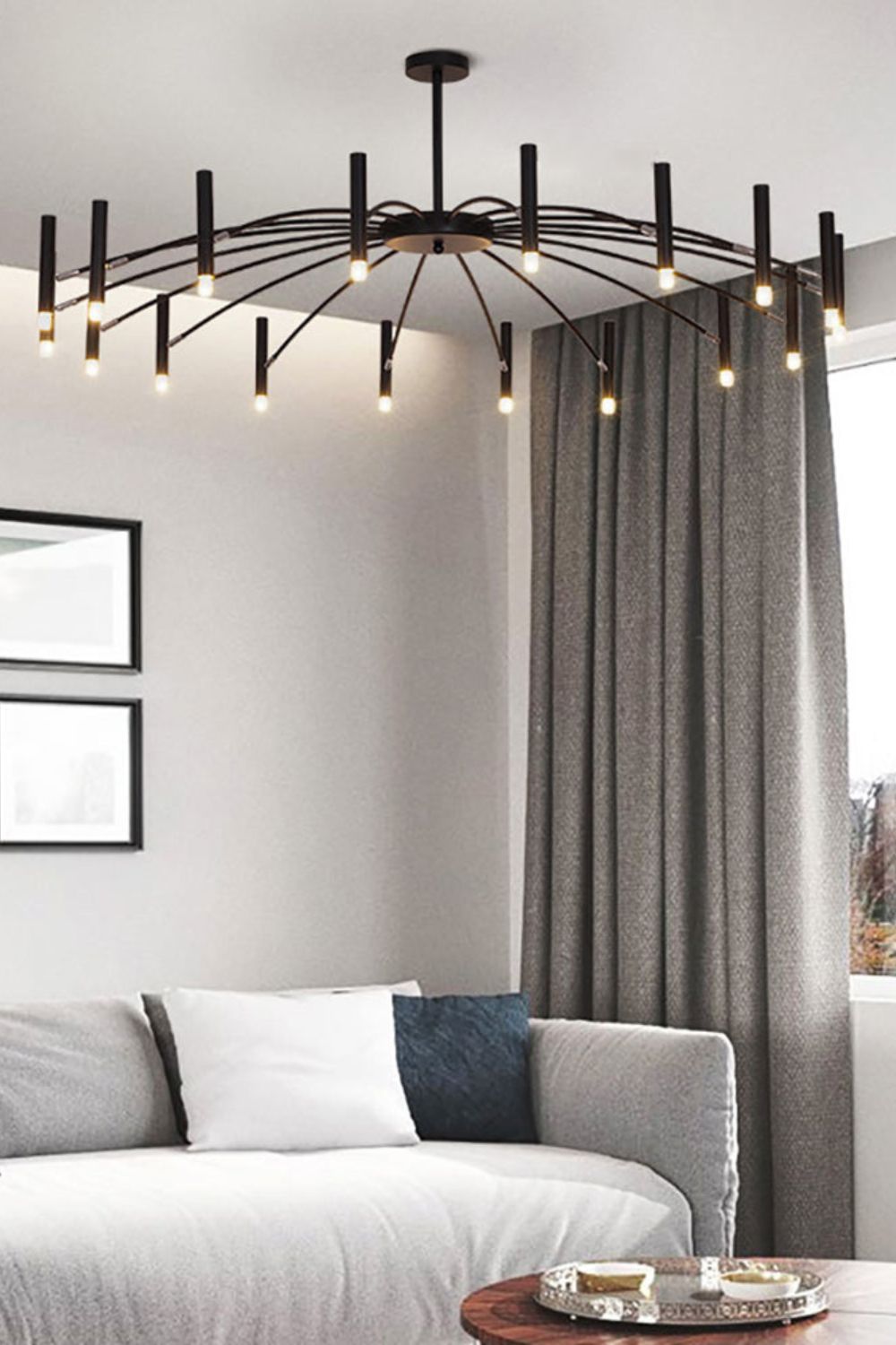 Radial Modern Chandelier - view 14 | morylighting