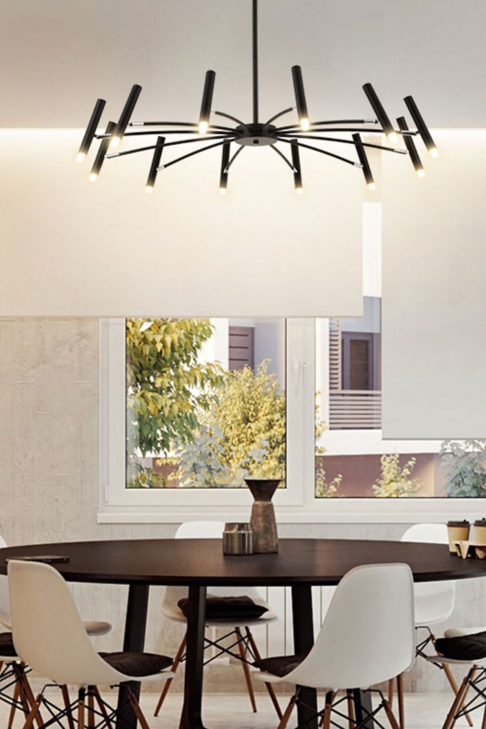 Radial Modern Chandelier - view 16 | morylighting