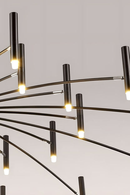Radial Modern Chandelier - view 31 | morylighting