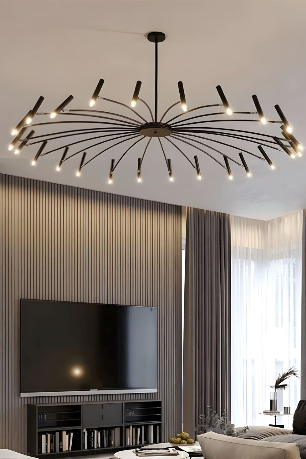 Radial Modern Chandelier - view 19 | morylighting