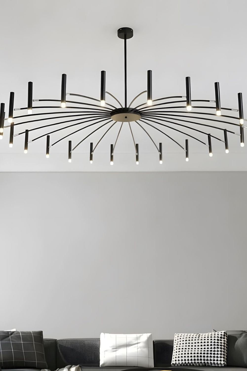 Radial Modern Chandelier - view 20 | morylighting