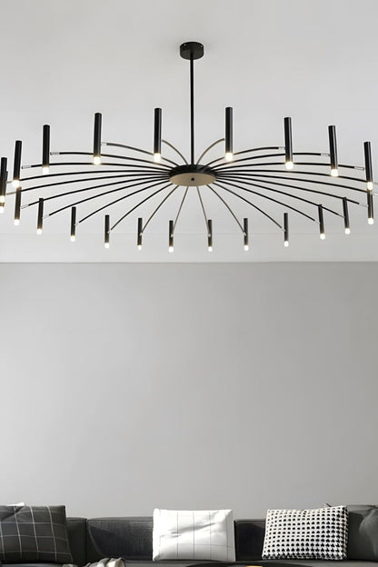Radial Modern Chandelier - view 20 | morylighting