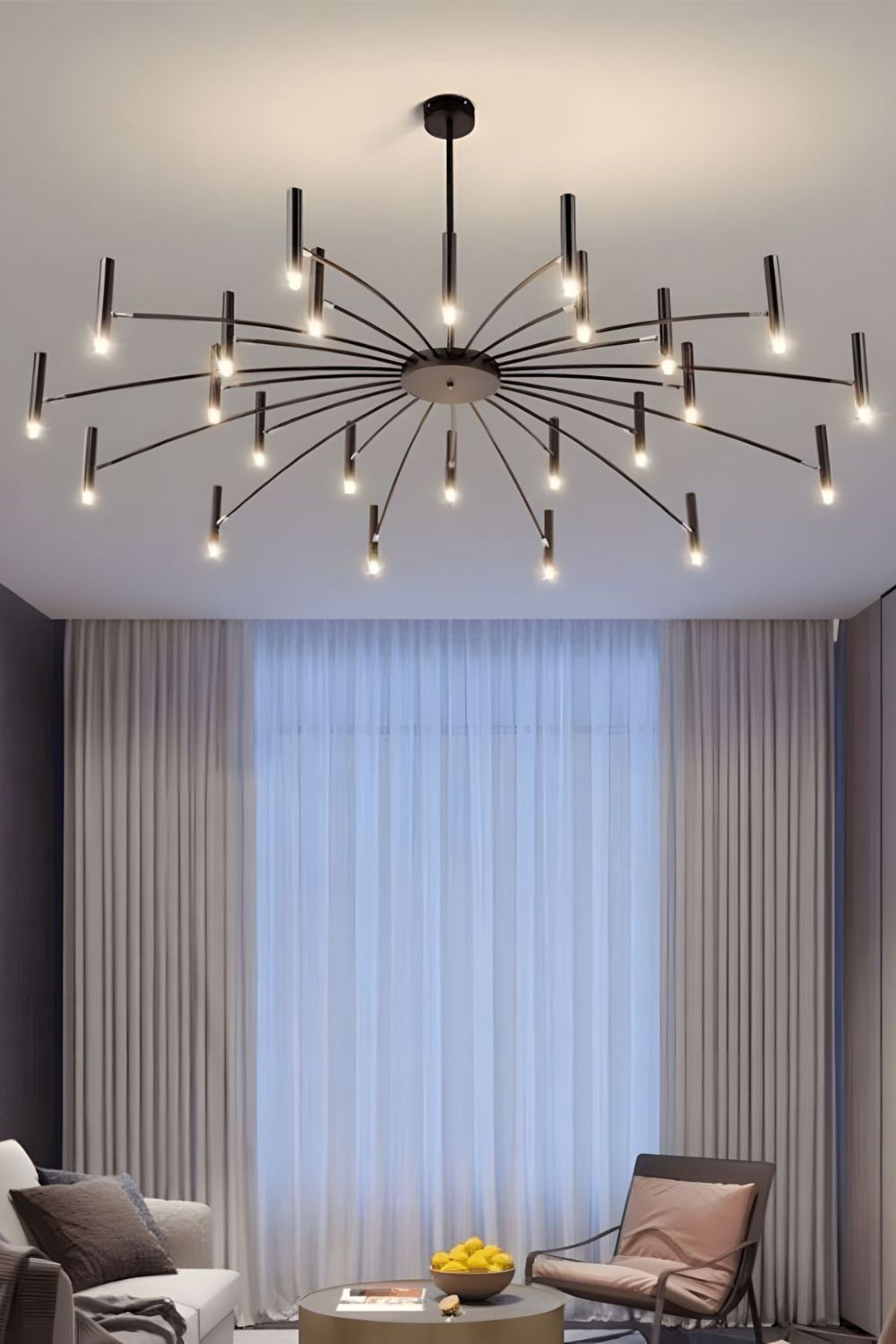 Radial Modern Chandelier - view 22 | morylighting