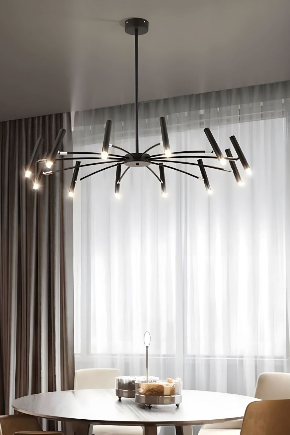 Radial Modern Chandelier - view 23 | morylighting