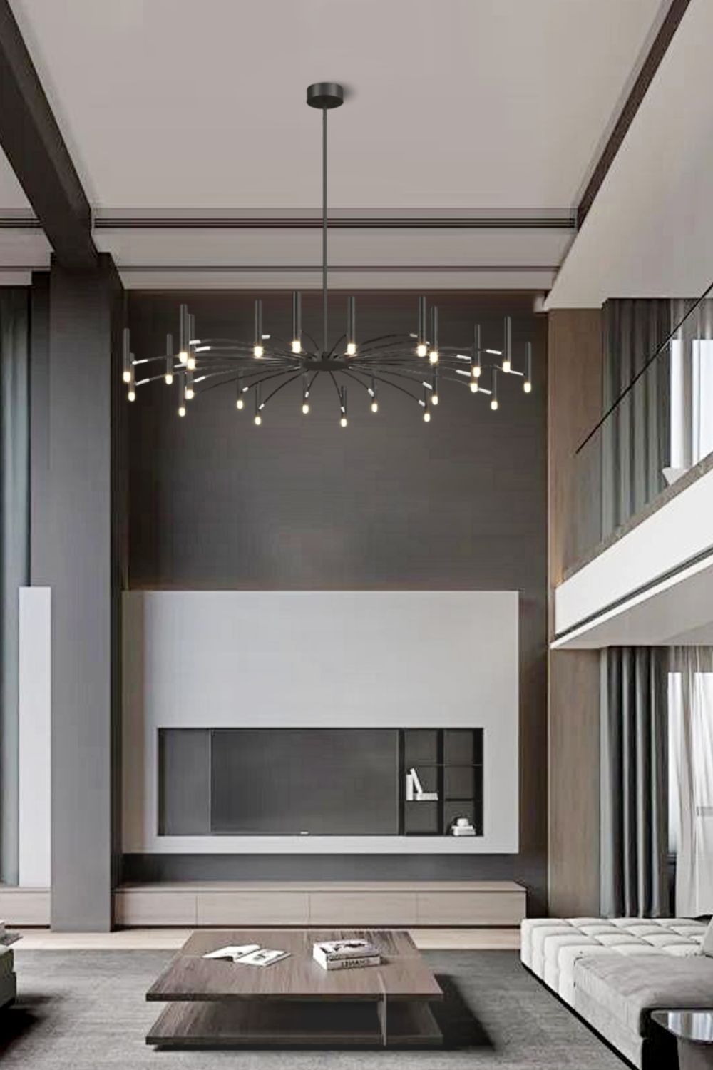 Radial Modern Chandelier - view 5 | morylighting