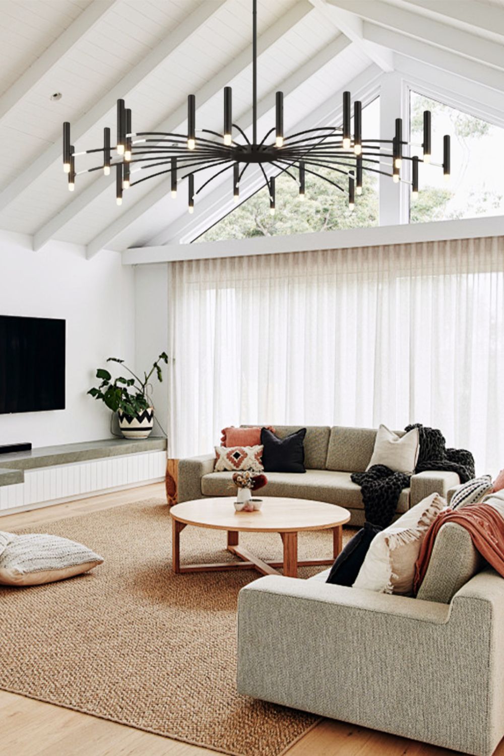 Radial Modern Chandelier - view 6 | morylighting