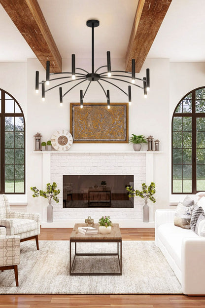 Radial Modern Chandelier - view 7 | morylighting