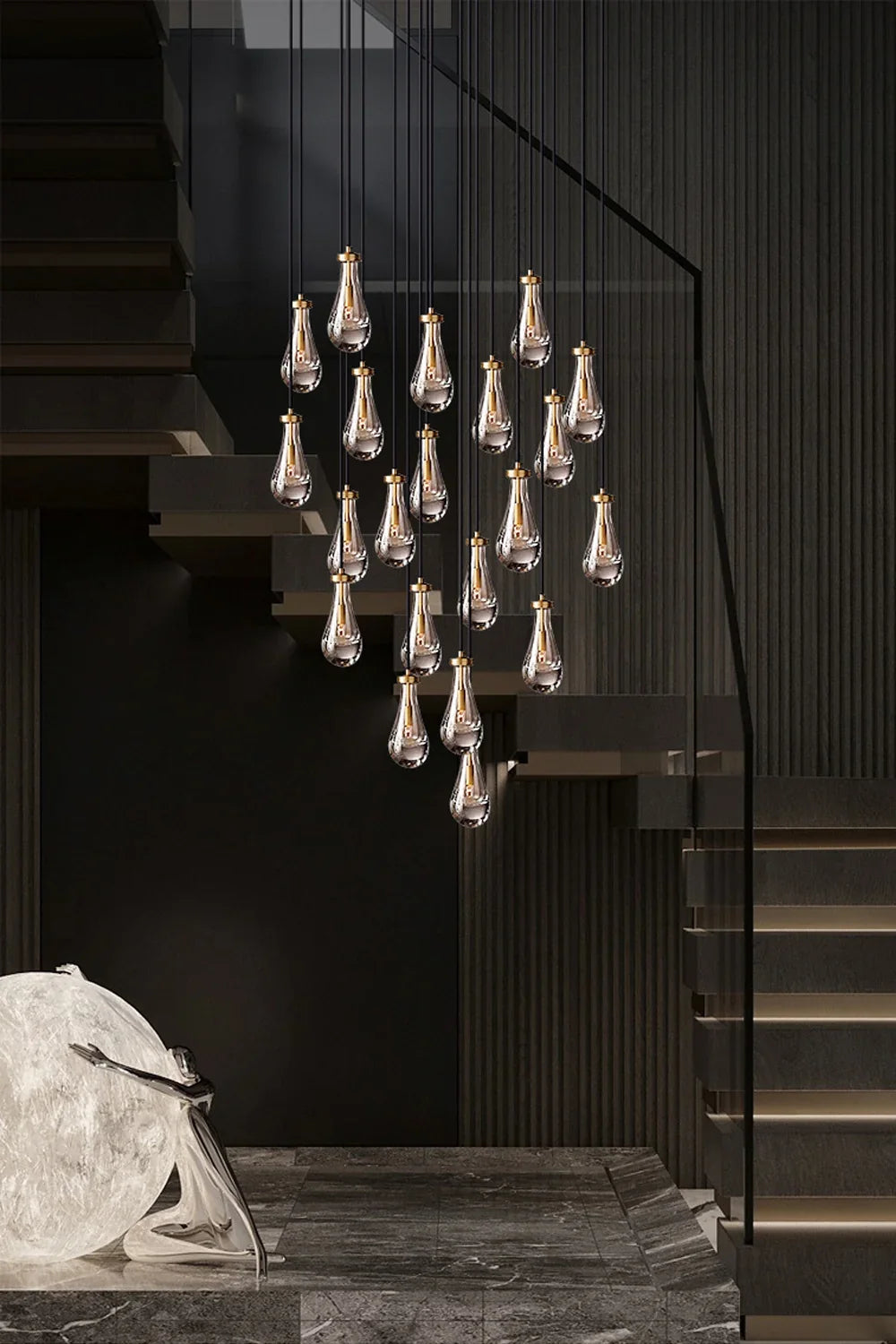 Raindrop Linear Chandelier - view 15 | morylighting