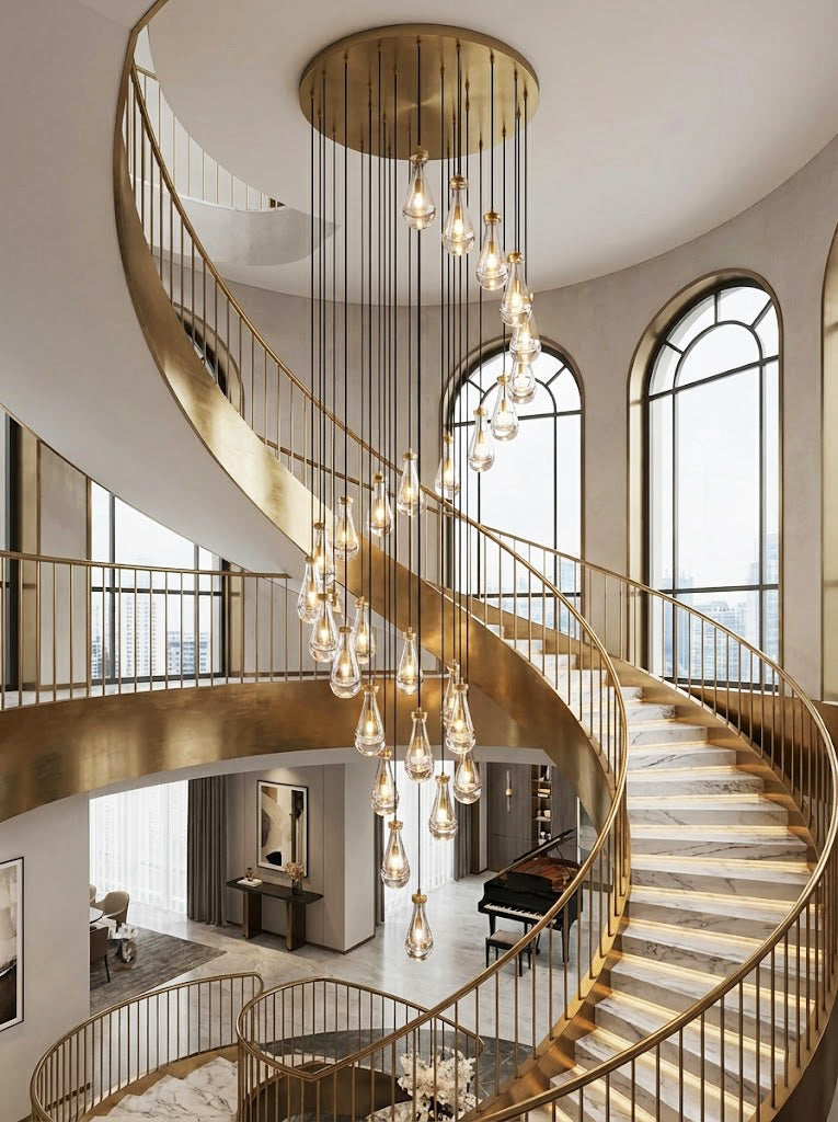 Raindrop Linear Chandelier - view 10 | morylighting