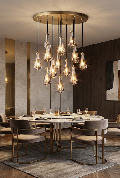 Raindrop Linear Chandelier - view 3 | morylighting