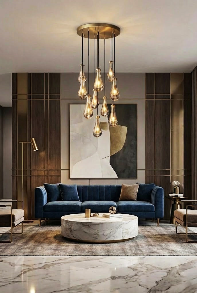 Raindrop Linear Chandelier - view 2 | morylighting