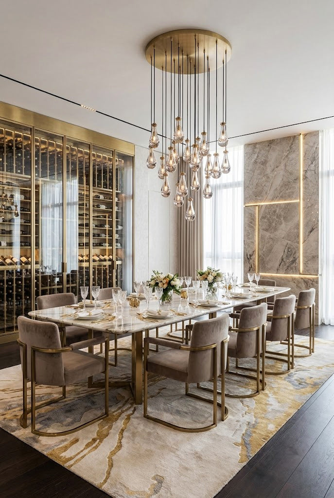Raindrop Linear Chandelier - view 7 | morylighting