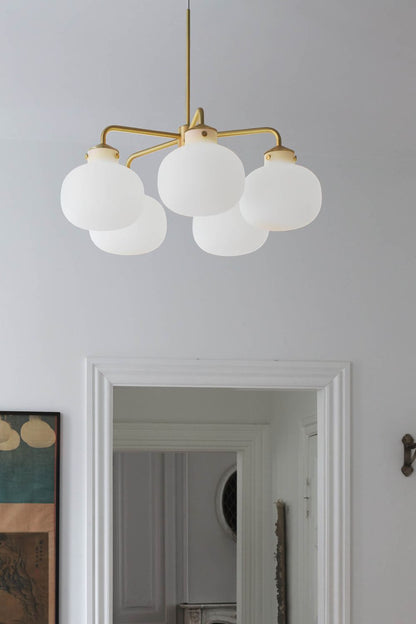 Raito Glass Globe Pendant Chandelier - view 2 | morylighting
