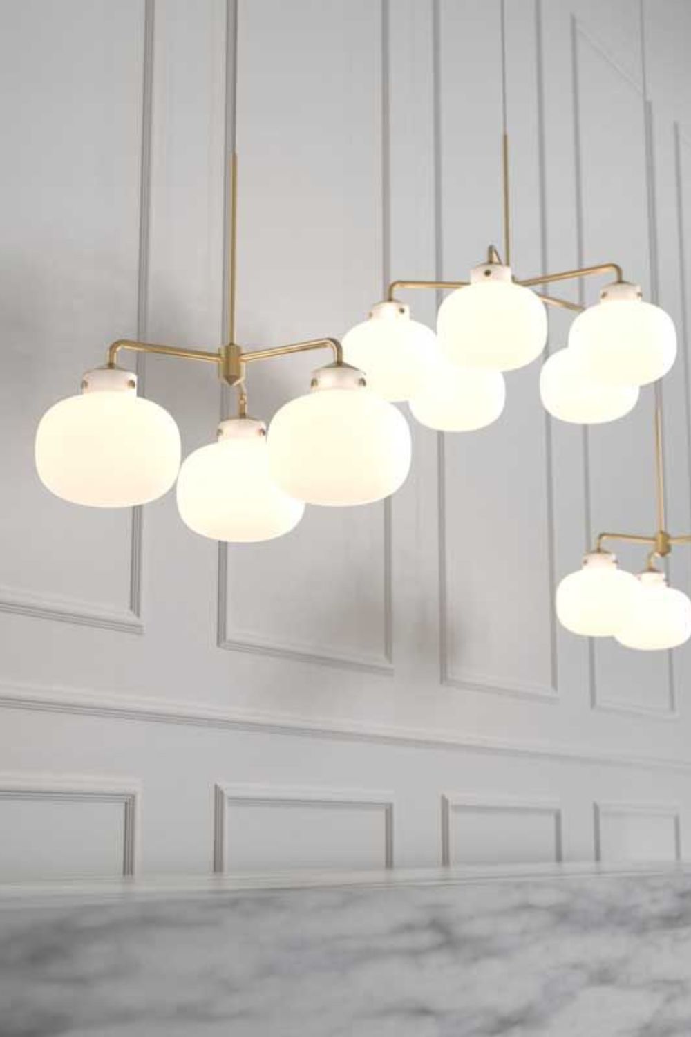 Raito Glass Globe Pendant Chandelier - view 22 | morylighting