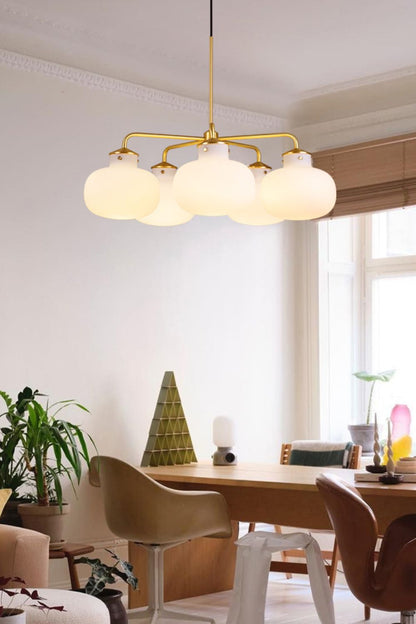 Raito Glass Globe Pendant Chandelier - view 4 | morylighting
