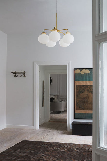 Raito Glass Globe Pendant Chandelier - view 10 | morylighting