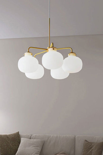 Raito Glass Globe Pendant Chandelier - view 20 | morylighting