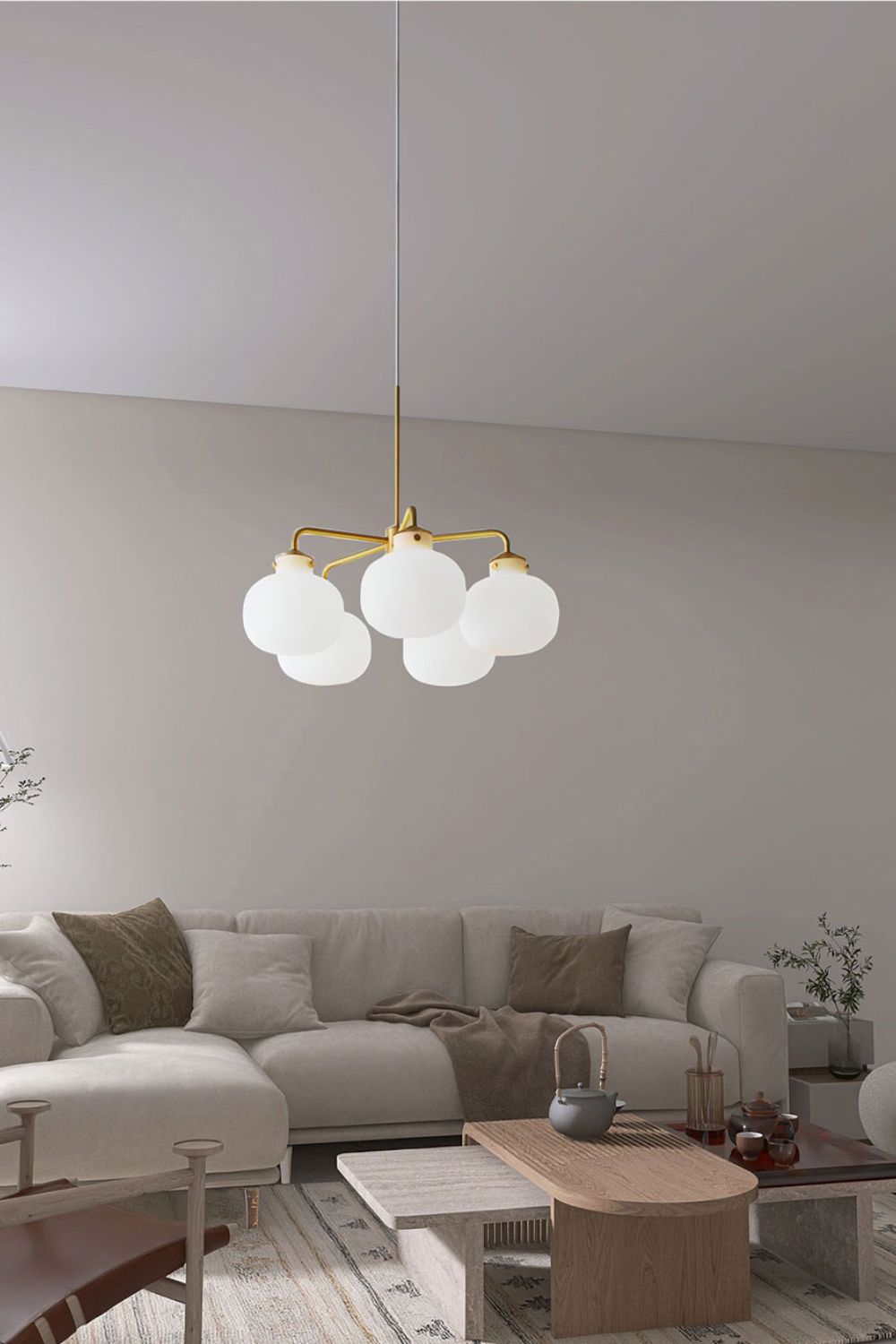 Raito Glass Globe Pendant Chandelier - view 15 | morylighting