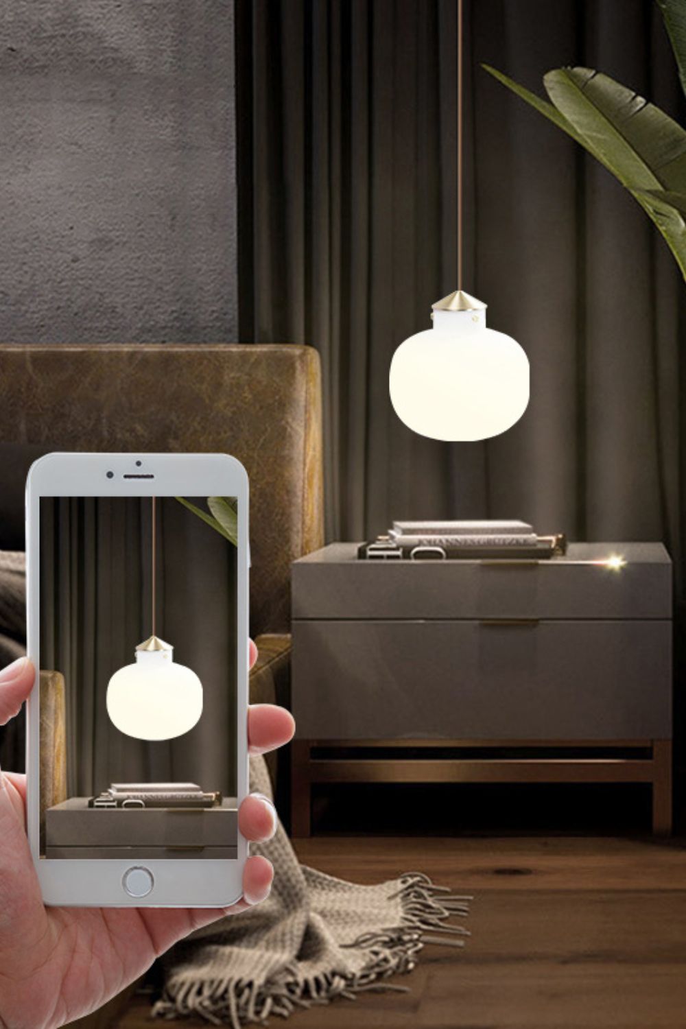 Raito Glass Globe Pendant Light - view 7 | morylighting