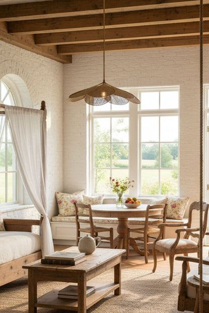 Rattan Pendant Lamp - view 4 | morylighting
