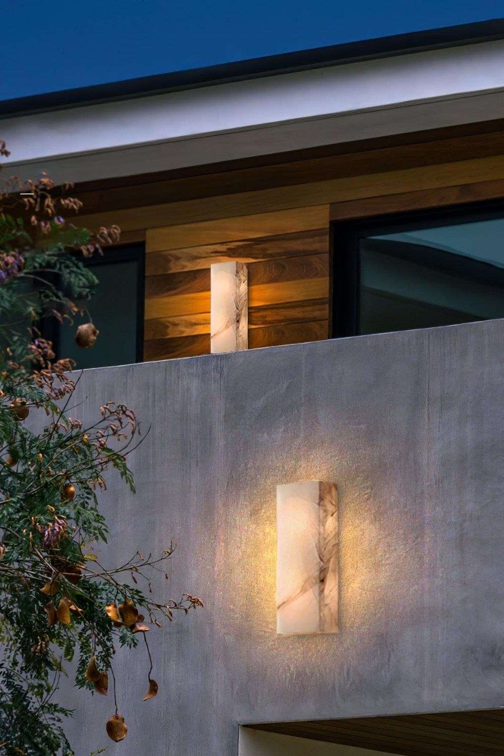 Rectangular Alabaster Wall Sconce - view 7 | morylighting