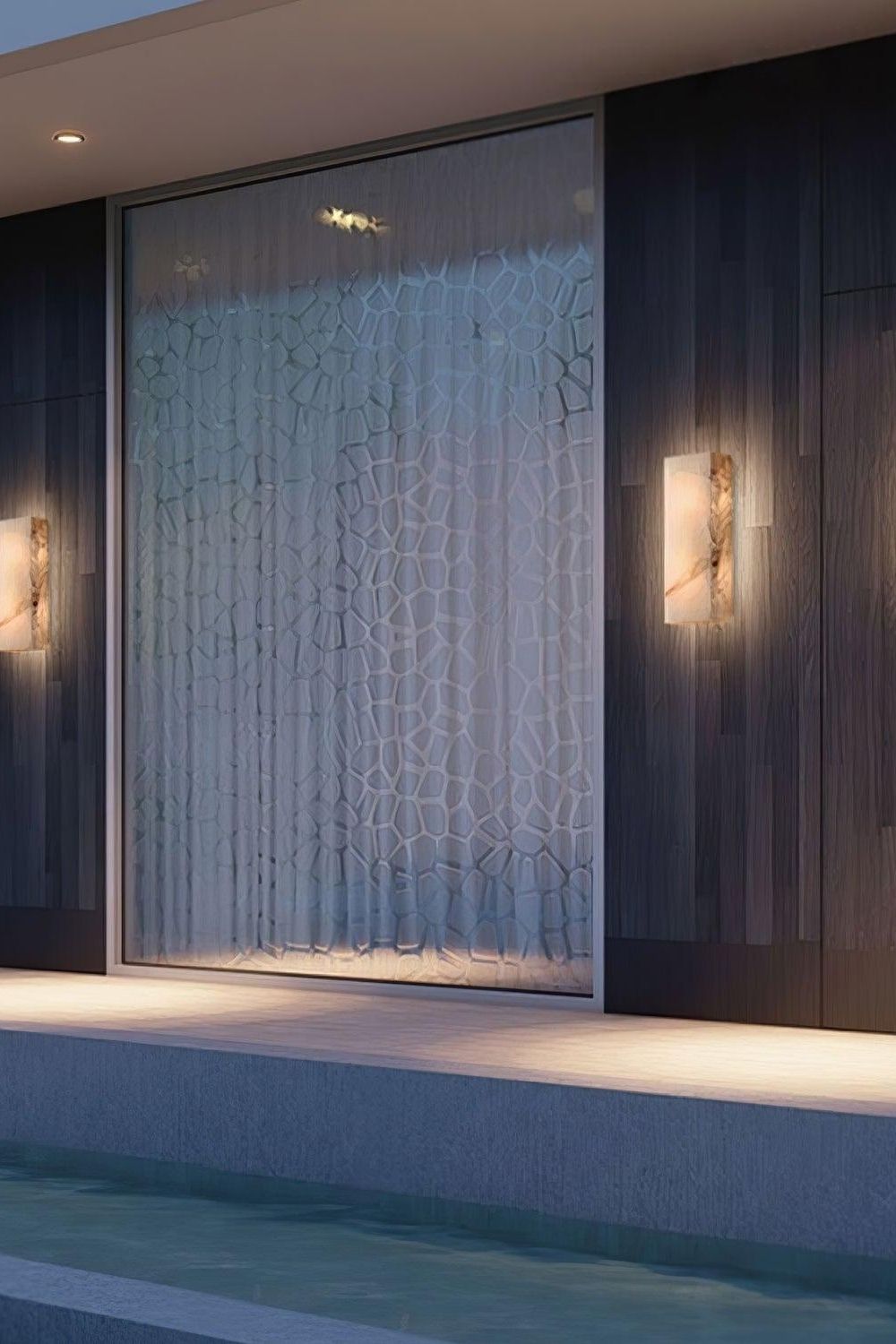 Rectangular Alabaster Wall Sconce - view 9 | morylighting