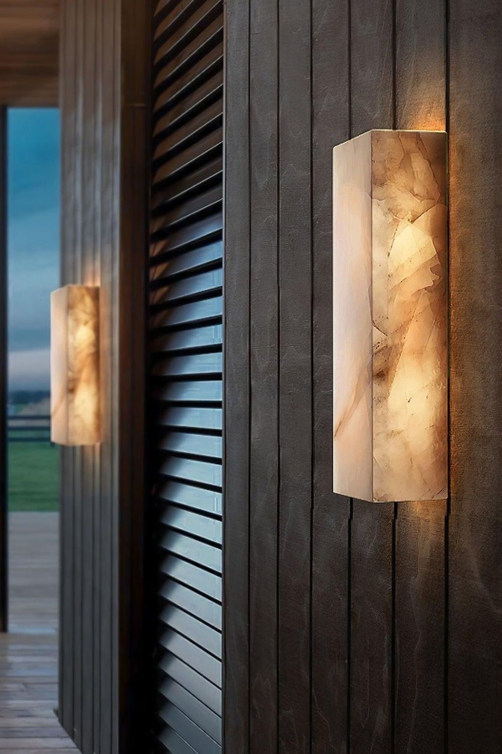 Rectangular Alabaster Wall Sconce - view 5 | morylighting