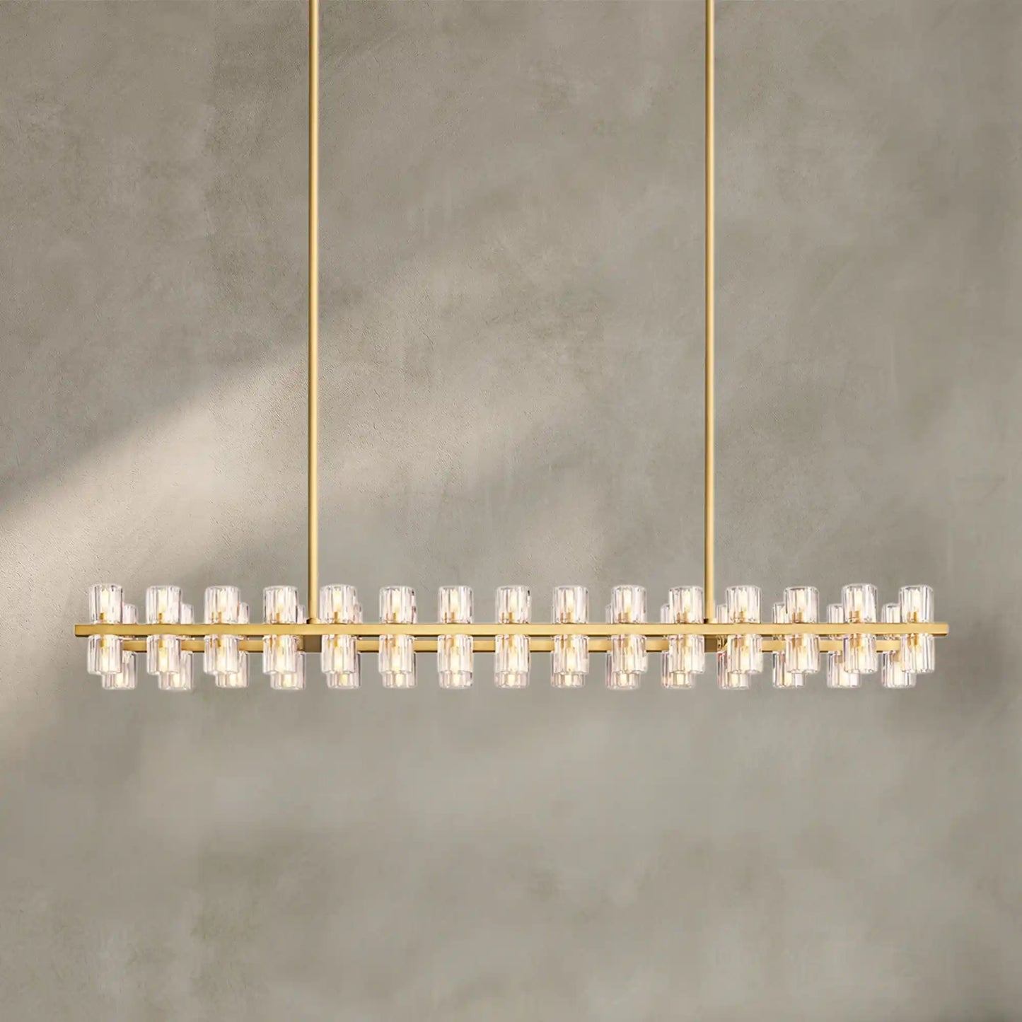 Reger Crystal Rectangular Chandelier 54'' 72"