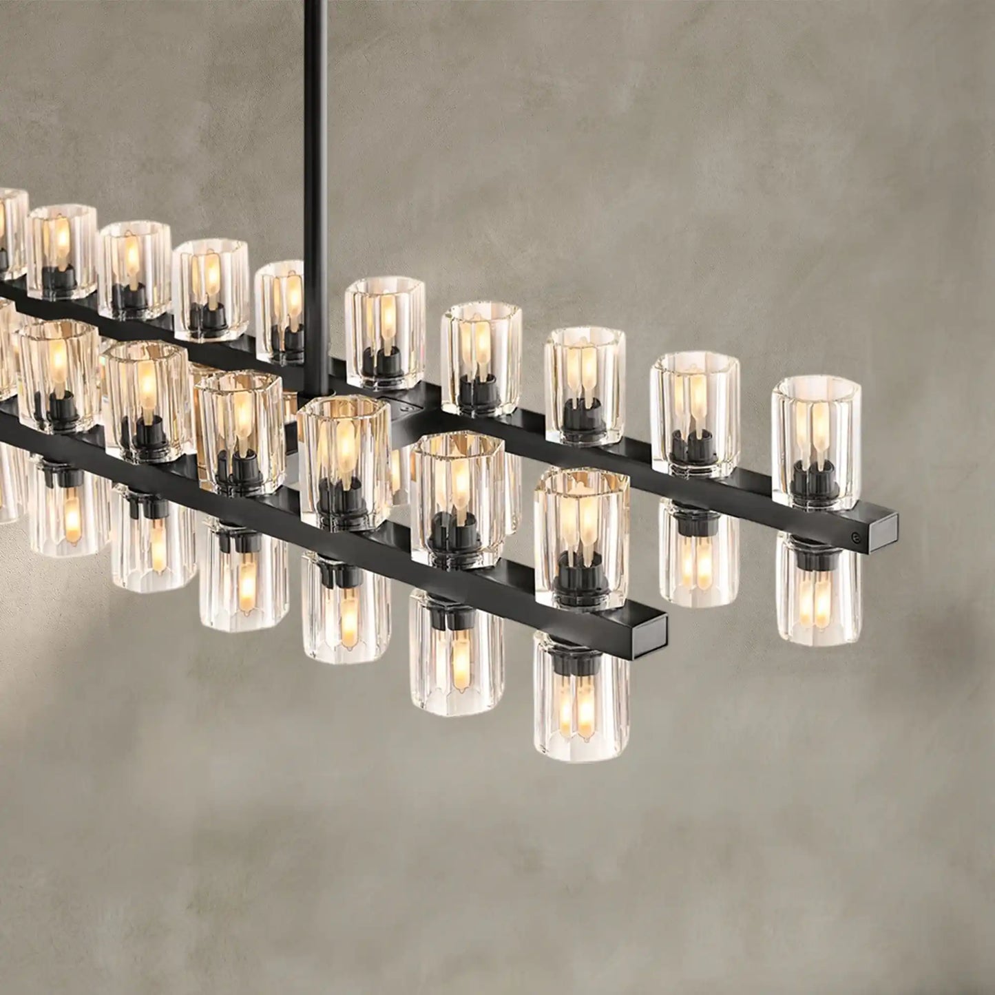Reger Crystal Rectangular Chandelier 54'' 72"